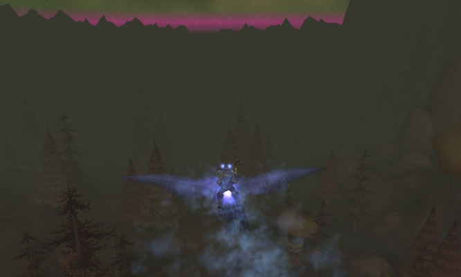 Riding a spectral gryphon between the towers in EPL

