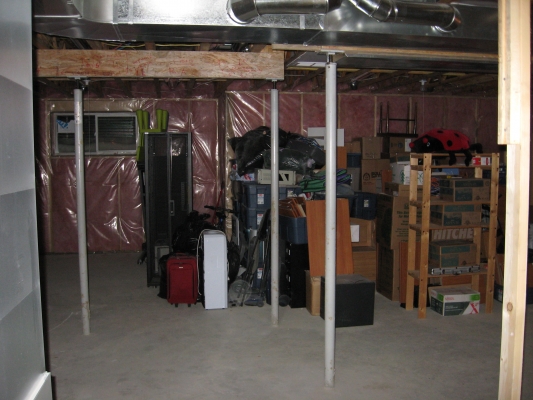 Basement with all my worldly possessions
