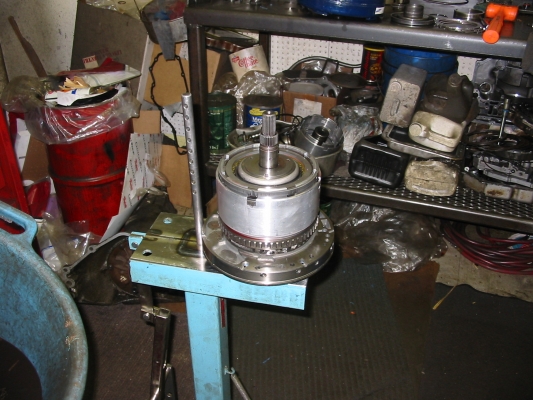 Test fitting input drum on pump assembly
